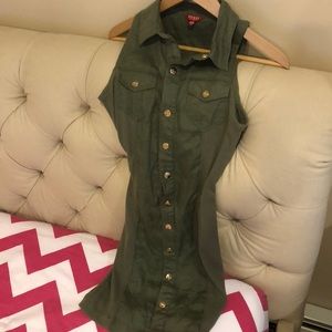 Army Green Guess Dress